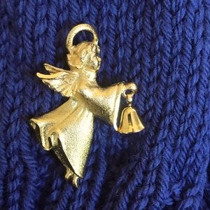 Vintage gold-tone Angel Brooch